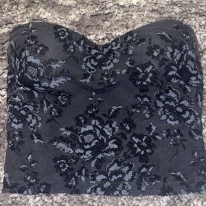 Express Velvet Floral Tube Top!✨